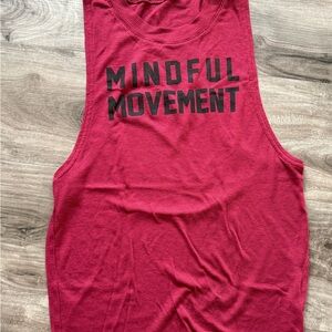 Alo Red Sleeveless 'Mindful Movement' Tank Top